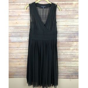 Banana Republic sheer black dress size 8 evening